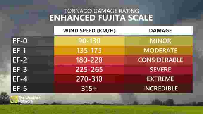 Tornado damage rating
