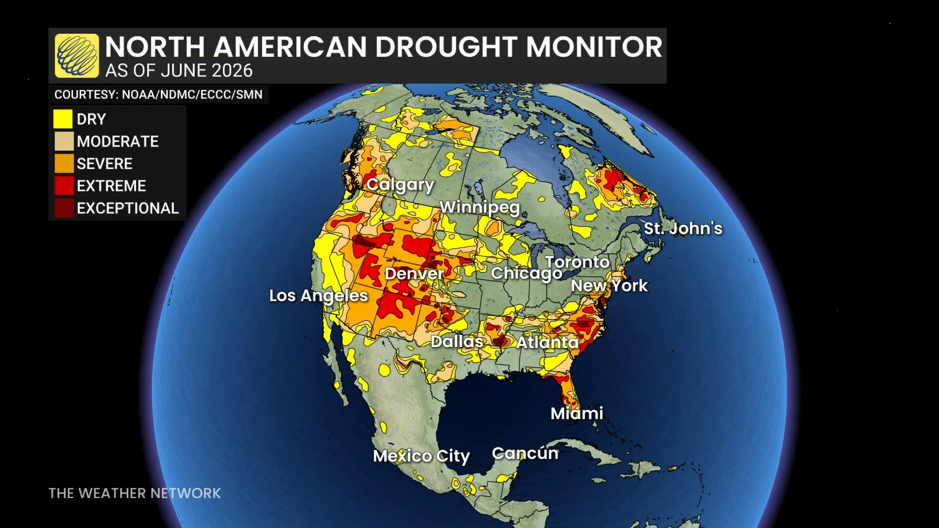 North American Drought Monitor June 2026