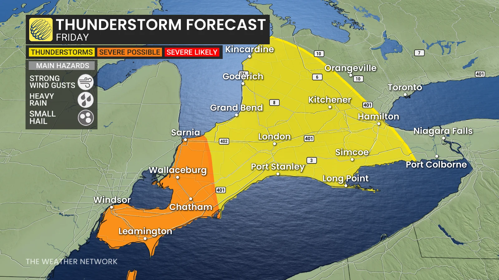 Ontario, Thunderstorm, Forecast, Storm, Rain, Wind, July 11, 2025. (The Weather Network/Rachel Modestino)
