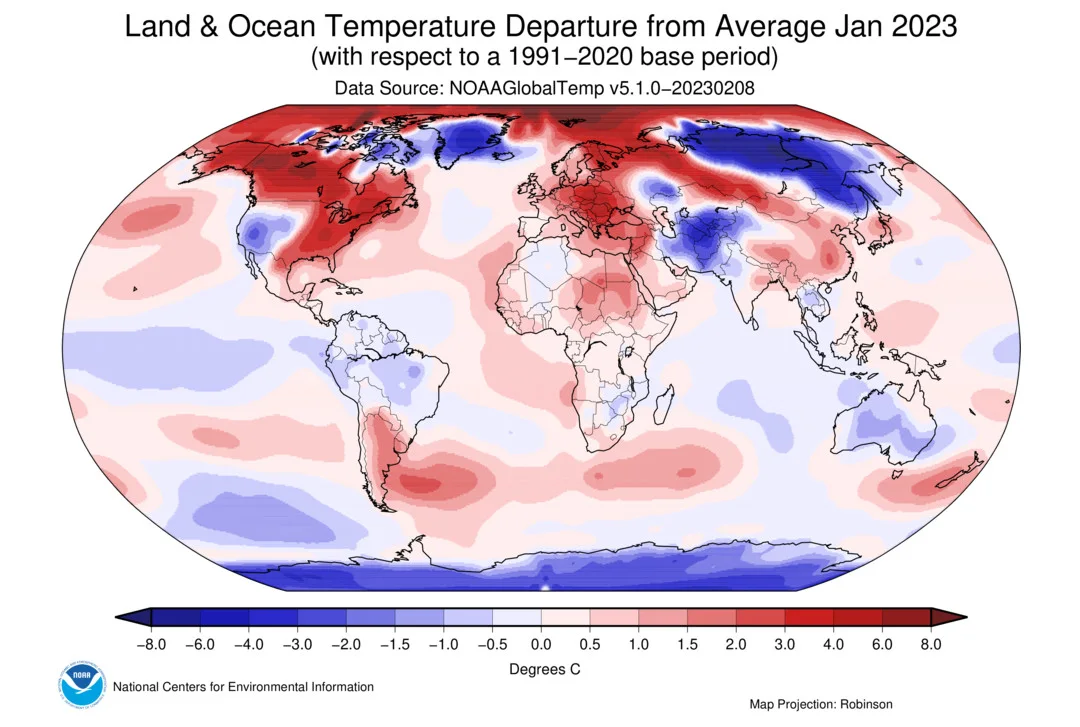 Global-Temp-Anomaly-map-blended-mntp-sm-202301-NOAA-NCEI