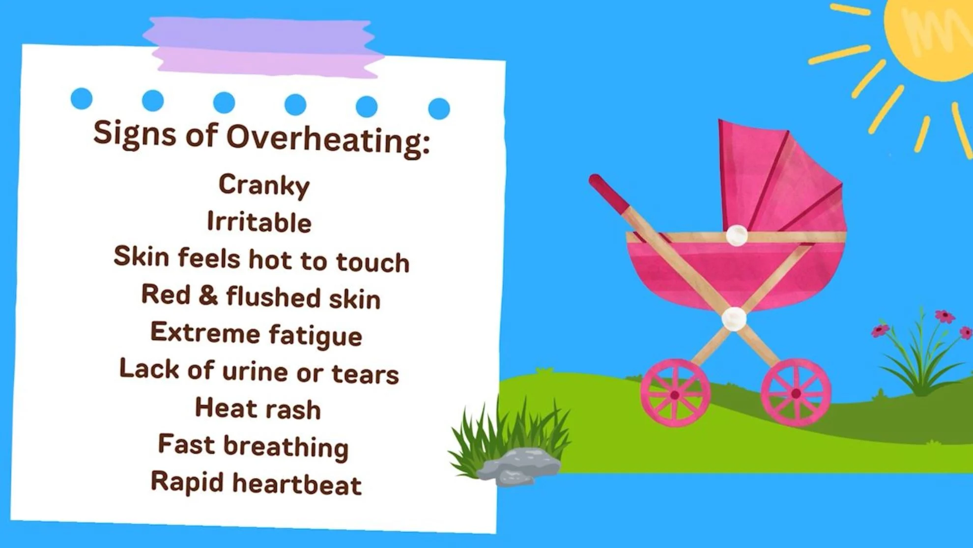 Canva - signs of babies overheating