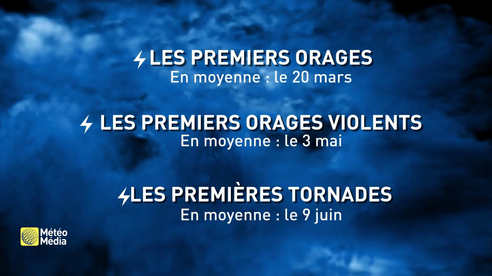 premiers orages