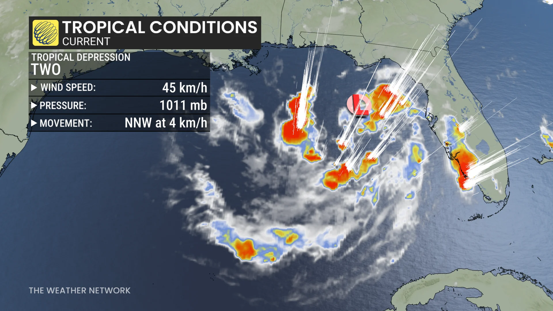 Tropical Depression Two July 19 (current conditions)