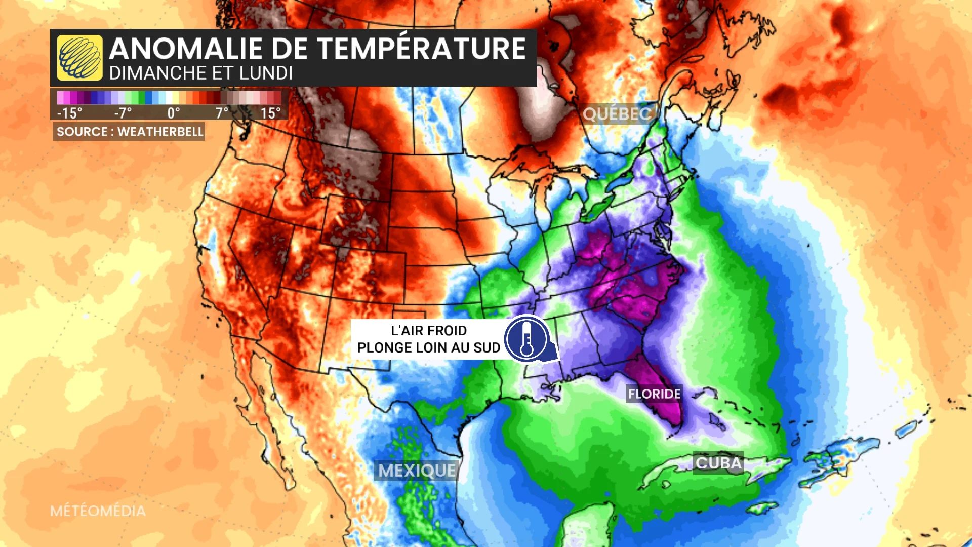 Surprise : le froid suit les Québécois jusqu'à Cuba