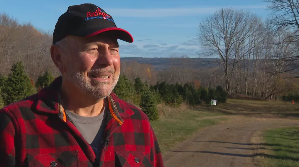 CBC - Gerald Redmond of the Red-Robin Christmas tree farm - Michael Heenan