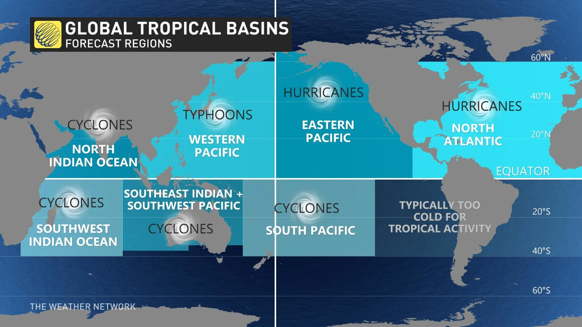 Global Tropical Basins Storm Names Baron