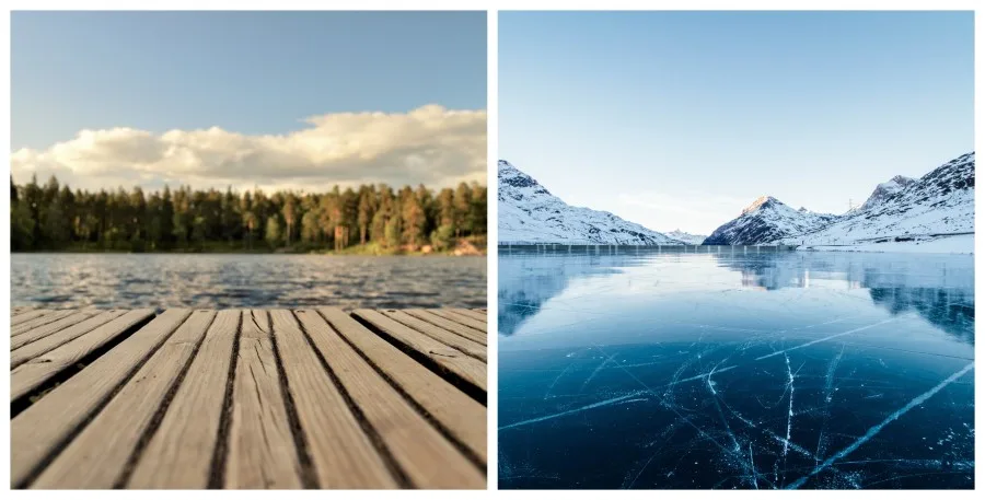 De l'été à l'hiver, le temps de deux week-ends