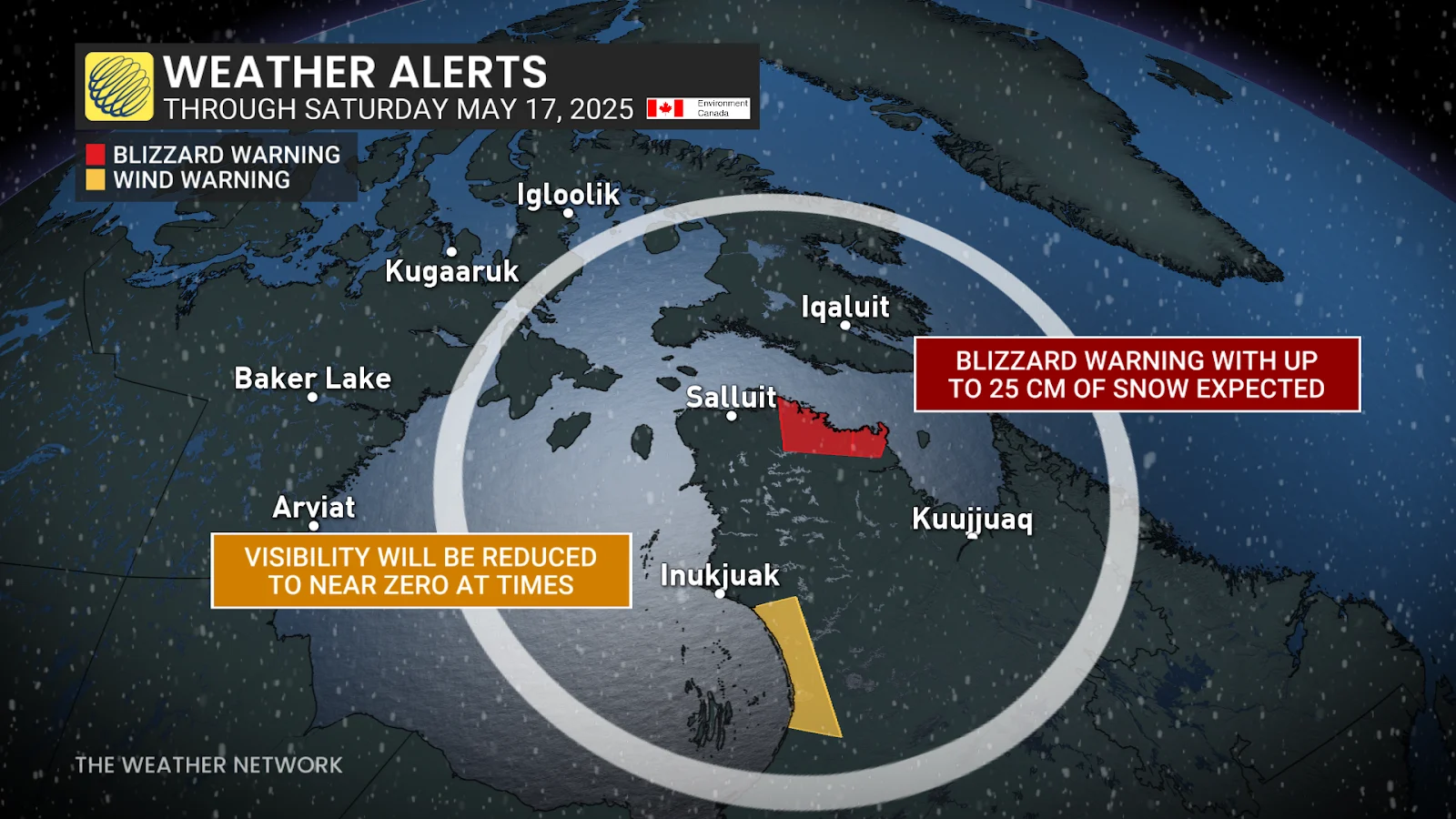 Quebec blizzard warning May 16 2025