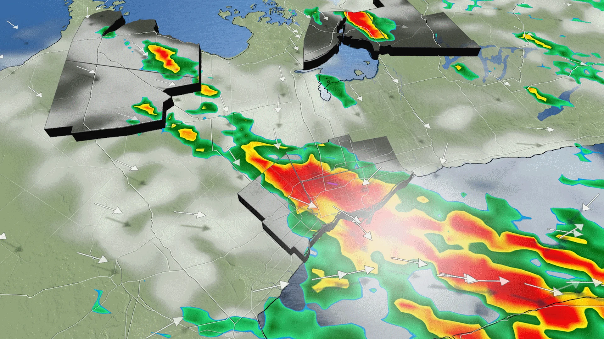 Greater Toronto Area commuters may dodge downpours Monday